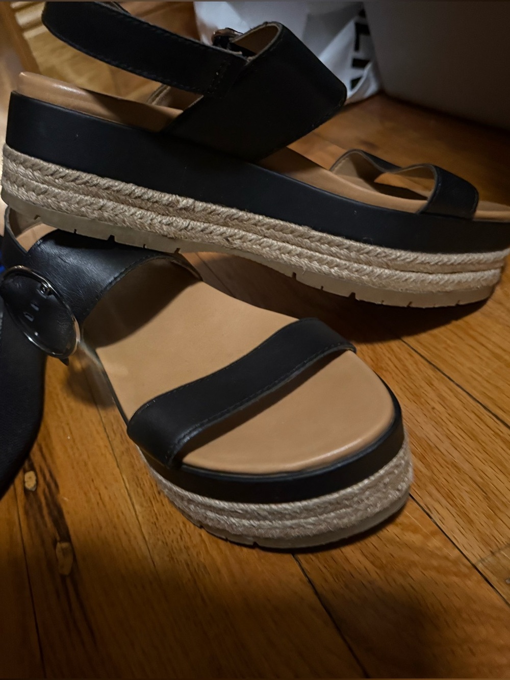 Uggs Women's Black Slingback Sandals with Round Buckle